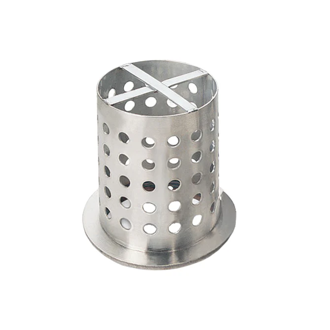 [260-0034] Perforated Flanged Flask - 4" x 9.5"