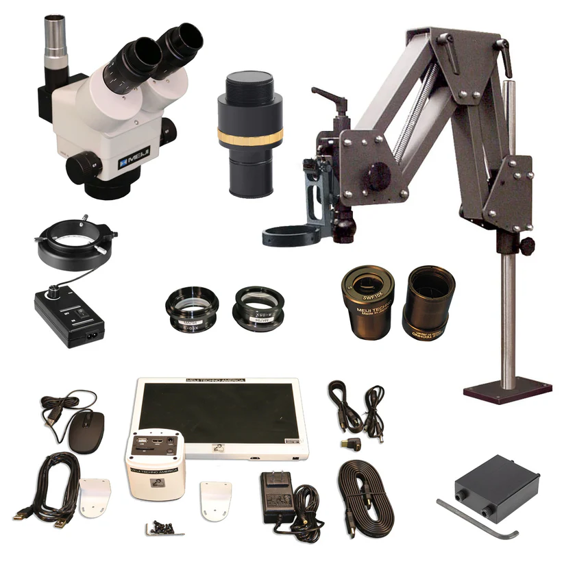 [271-3000] Meiji Trinocular Microscope Set