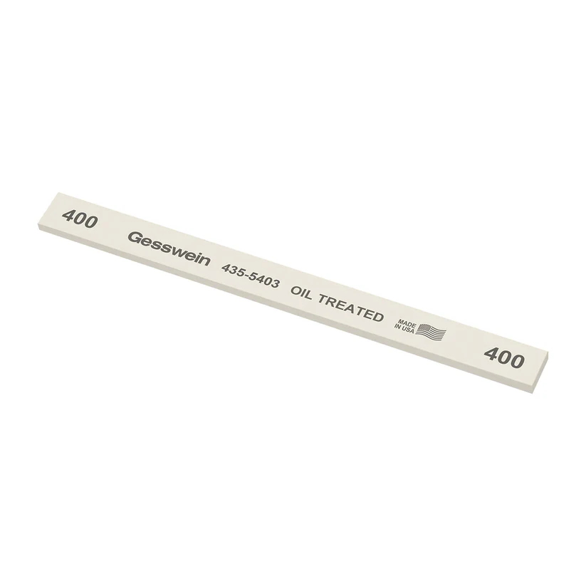 Gesswein® Oil-Treated Stones - 1/2" x 1/8" x 6", 400 Grit  (Pkg. of 12)