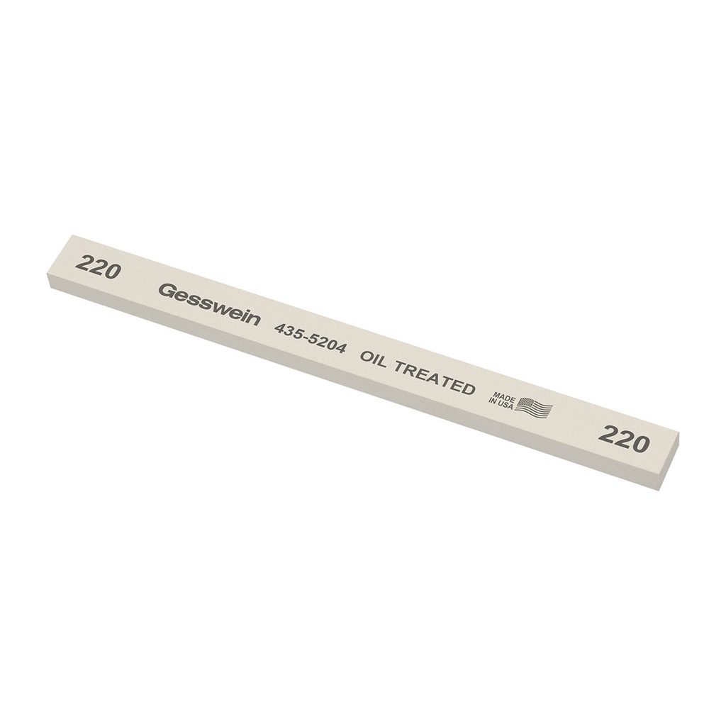 Gesswein® Oil-Treated Stones - 1/2" x 1/4" x 6", 400 Grit  (Pkg. of 12)