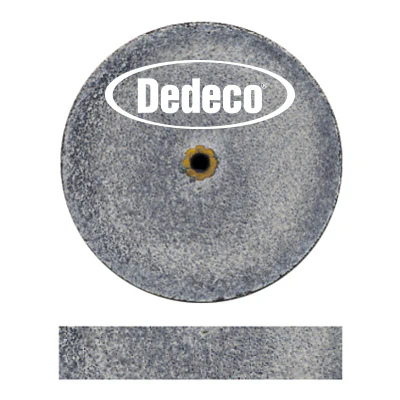 [845-0032] Dedeco® Koolies 1" x 3/16" Heatless Grinding Wheels Black - Pkg. of 10