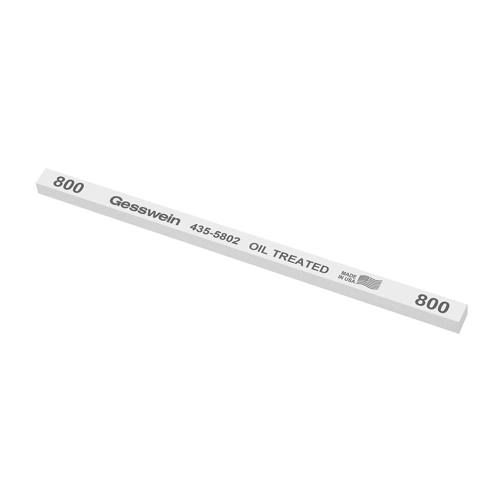 [435-5502] Gesswein® Oil-Treated Stones - 1/4" x 1/4" x 6", 150 Grit  (Pkg. of 12)