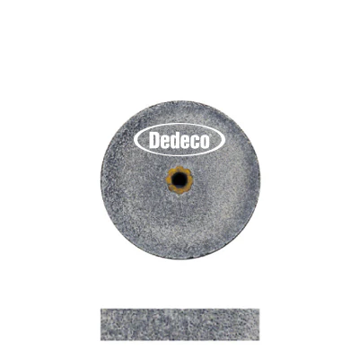 [845-0042] Dedeco® Koolies 5/8" x 1/8" Heatless Grinding Wheels Black - Pkg. of 10