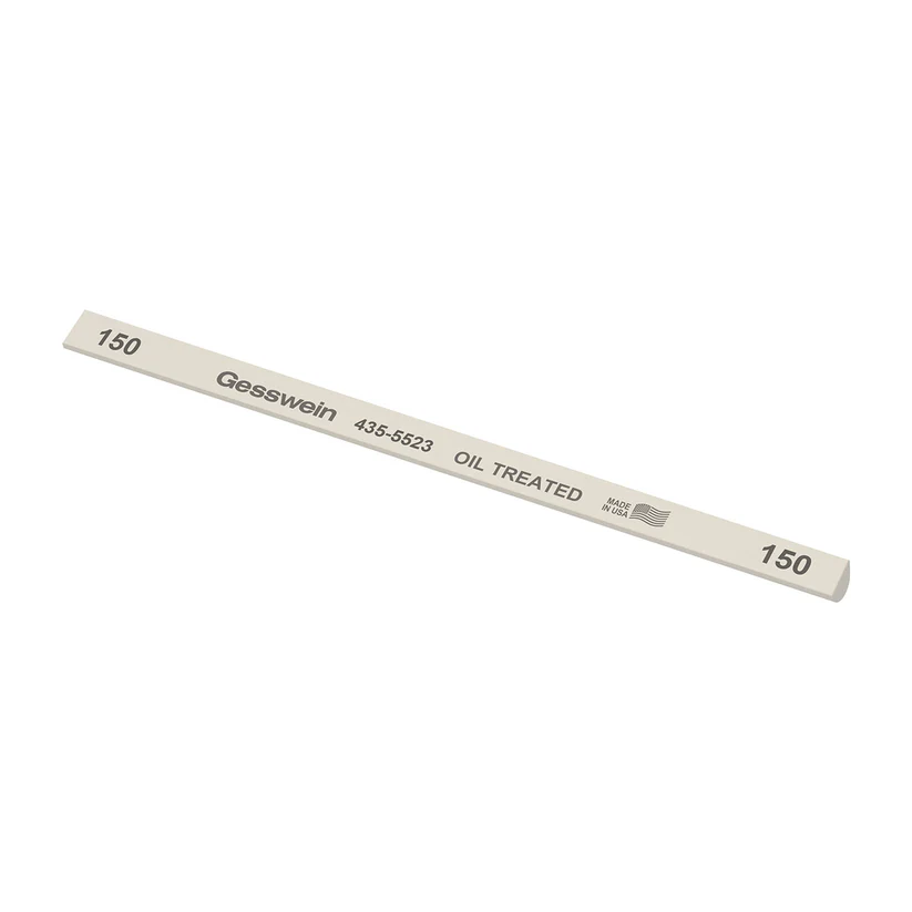 [435-5523] Gesswein® Oil-Treated Stones - 1/4" x 1/4" x 6", 150 Grit, Hybrid  (Pkg. of 12)