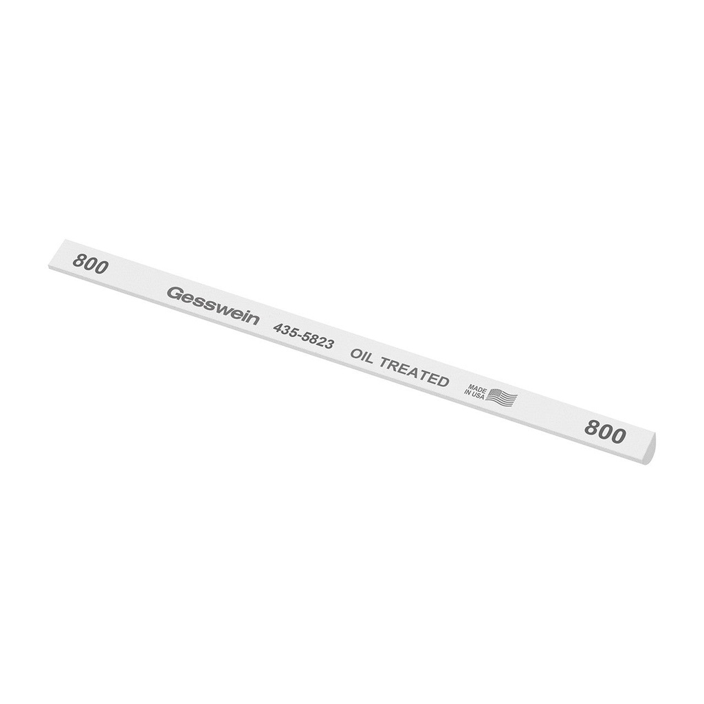 [435-5523] Gesswein® Oil-Treated Stones - 1/4" x 1/4" x 6", 150 Grit, Hybrid  (Pkg. of 12)