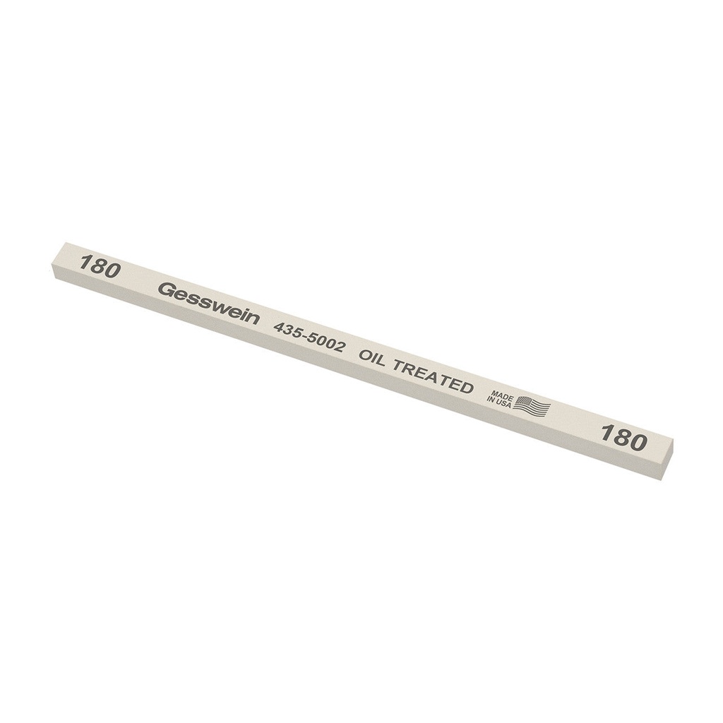 [435-5602] Gesswein® Oil-Treated Stones - 1/4" x 1/4" x 6", 600 Grit  (Pkg. of 12)