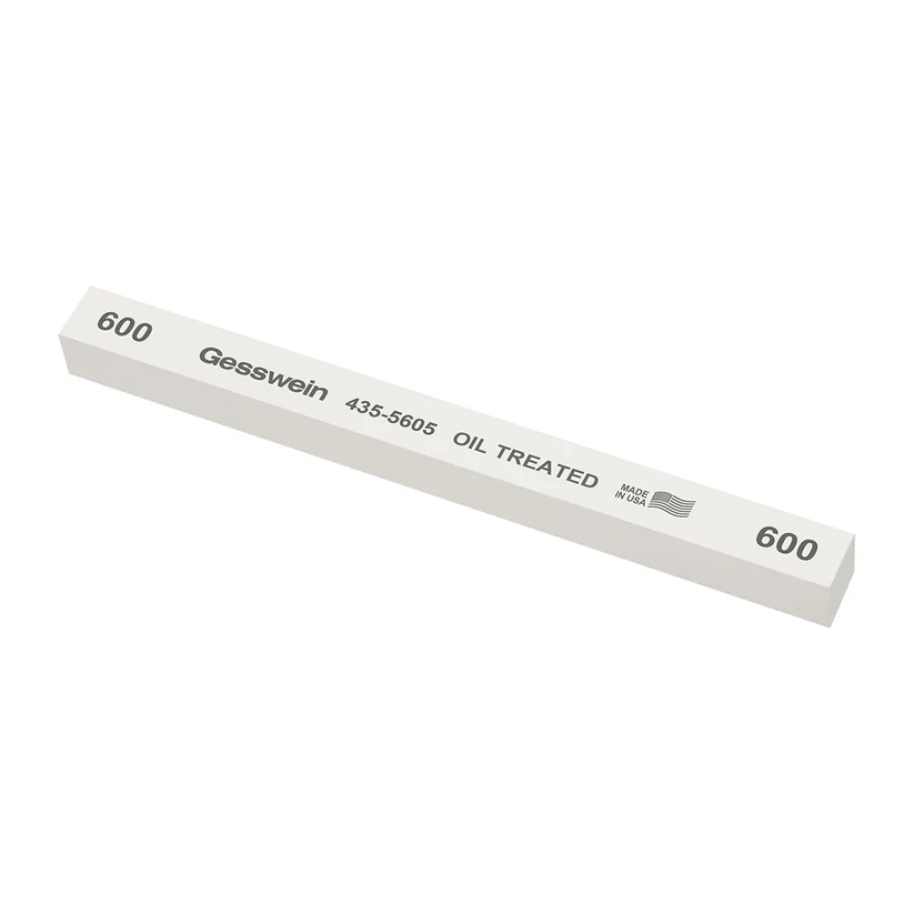 Gesswein® Oil-Treated Stones - 1/2" x 1/2" x 6", 600 Grit  (Pkg. of 6)