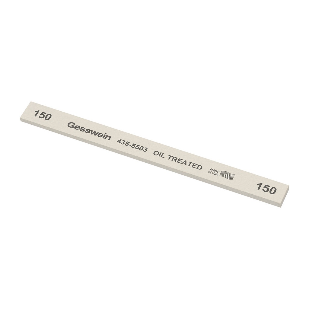 [435-5803] Gesswein® Oil-Treated Stones - 1/2" x 1/8" x 6", 800 Grit  (Pkg. of 12)