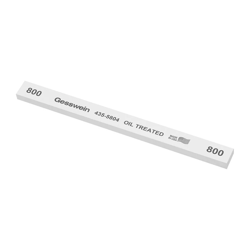 Gesswein® Oil-Treated Stones - 1/2" x 1/4" x 6", 800 Grit  (Pkg. of 12)