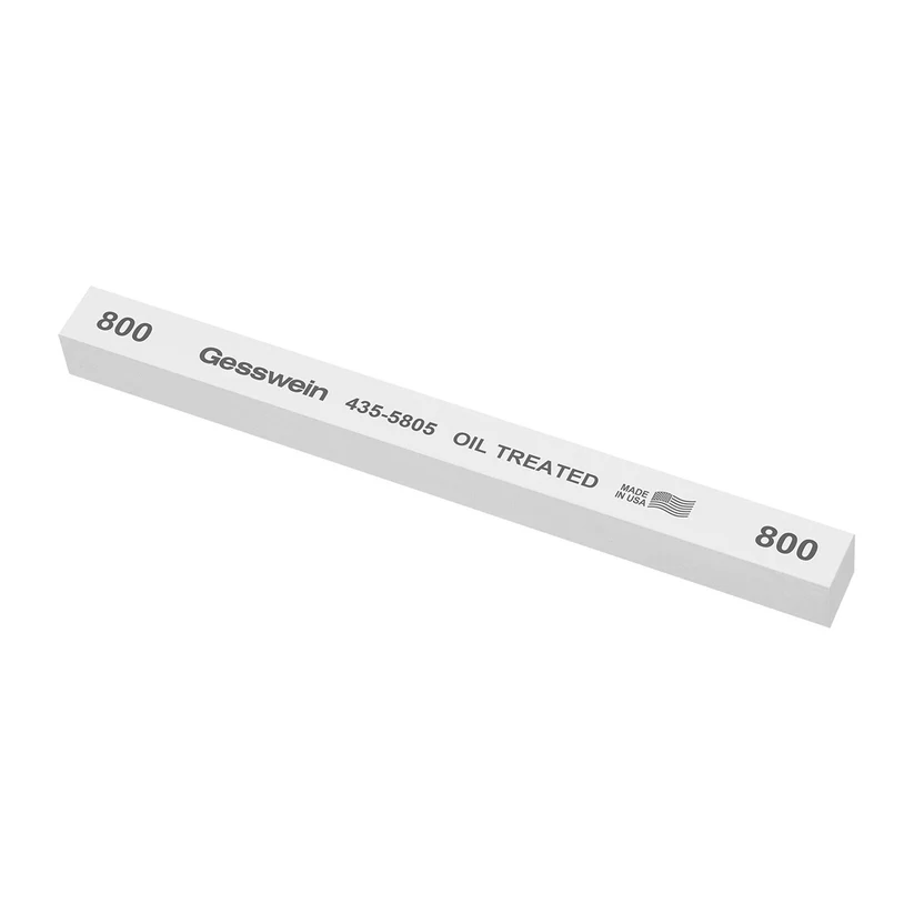 Gesswein® Oil-Treated Stones - 1/2" x 1/2" x 6", 800 Grit  (Pkg. of 6)