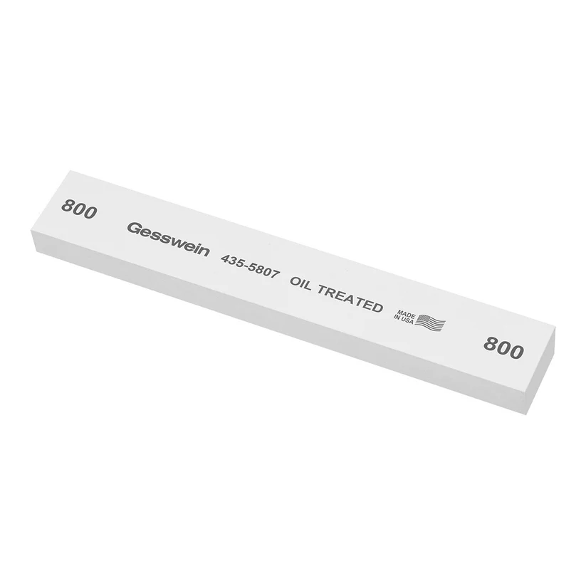 [435-5807] Gesswein® Oil-Treated Stones - 1" x 1/2" x 6", 800 Grit  (Pkg. of 6)