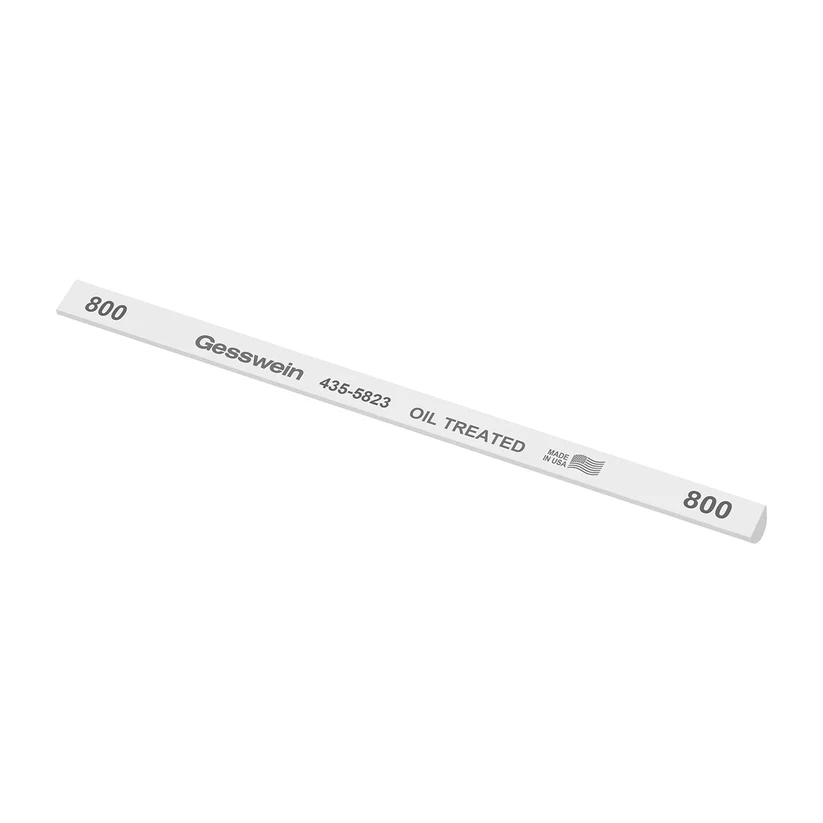 Gesswein® Oil-Treated Stones - 1/4" x 6" Hybrid, 800 Grit  (Pkg. of 12)