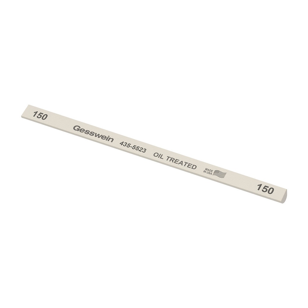 [435-5823] Gesswein® Oil-Treated Stones - 1/4" x 6" Hybrid, 800 Grit  (Pkg. of 12)