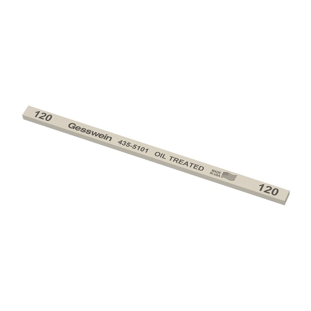 [435-5901] Gesswein® Oil-Treated Stones - 1/4" x 1/8" x 6", 1200 Grit  (Pkg. of 12)
