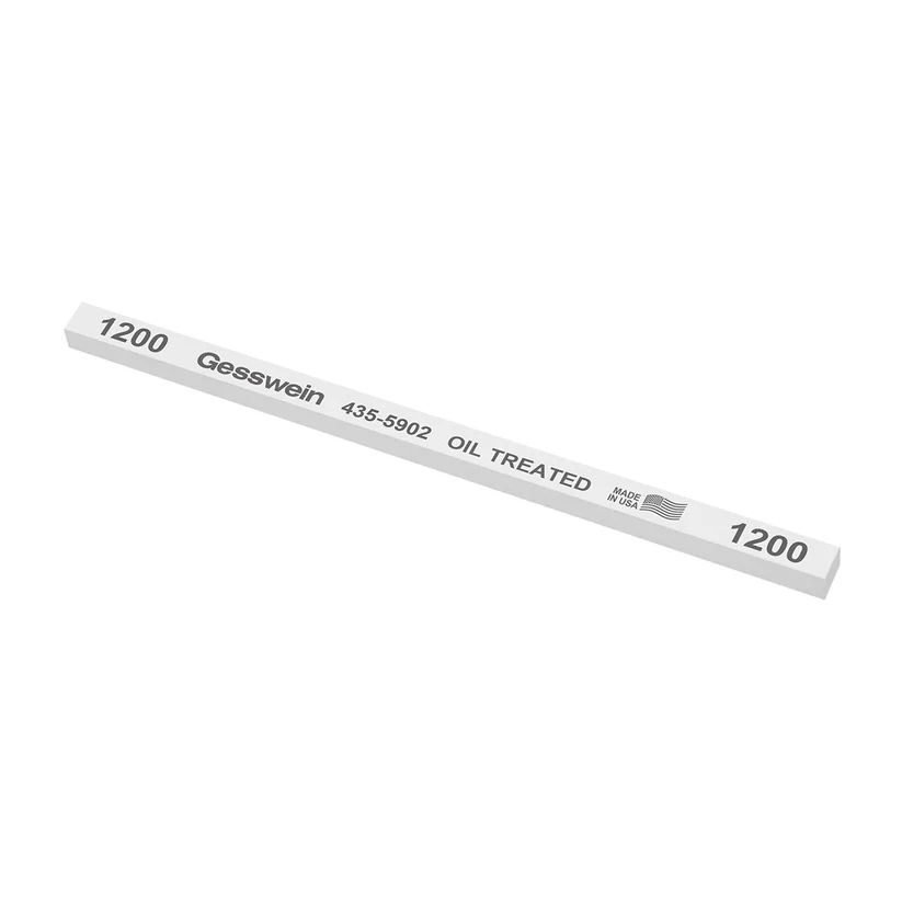 [435-5902] Gesswein® Oil-Treated Stones - 1/4" x 1/4" x 6", 1200 Grit  (Pkg. of 12)