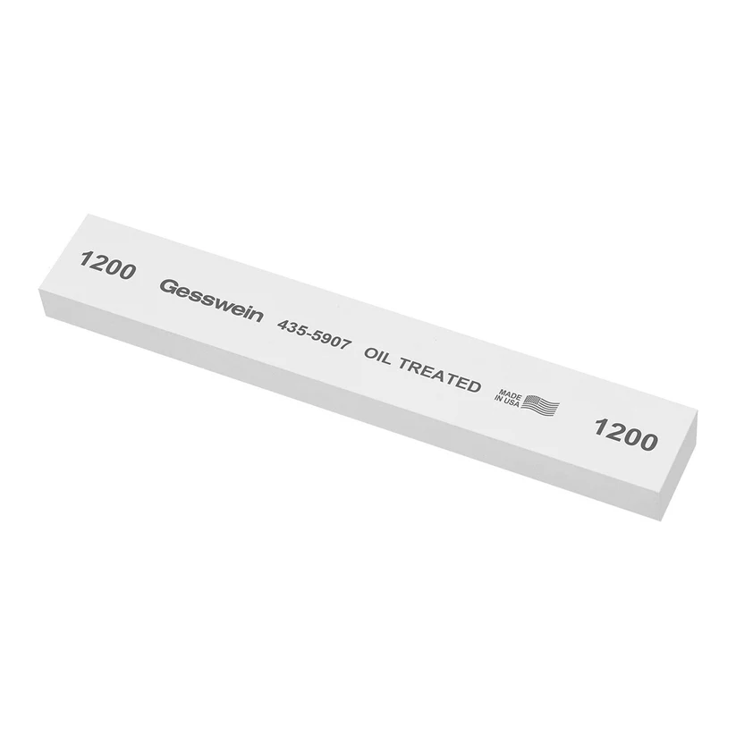 [435-5907] Gesswein® Oil-Treated Stones - 1" x 1/2" x 6", 1200 Grit  (Pkg. of 6)