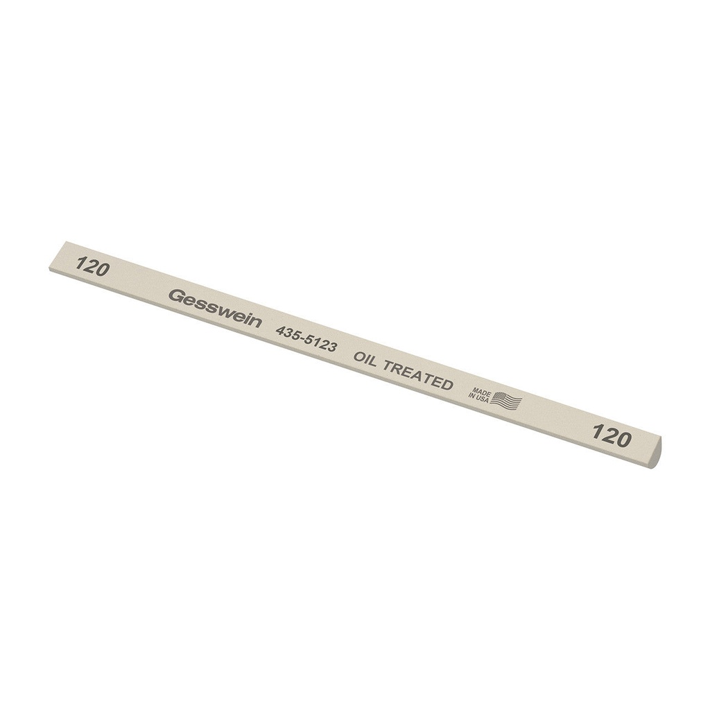 [435-5923] Gesswein® Oil-Treated Stones - 1/4" x 6" Hybrid, 1200 Grit  (Pkg. of 12)