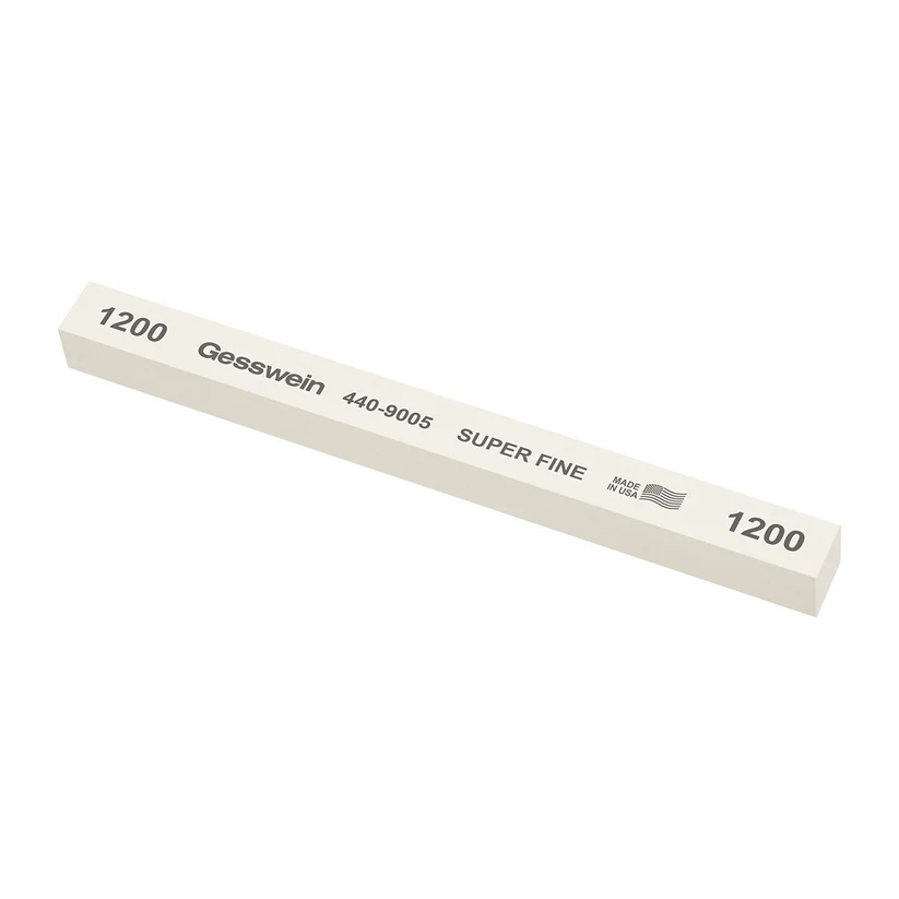 [440-9005] Gesswein® Super Fine Stones - 1/2" x 1/2" x 6", 1200 Grit  (Pkg. of 6)