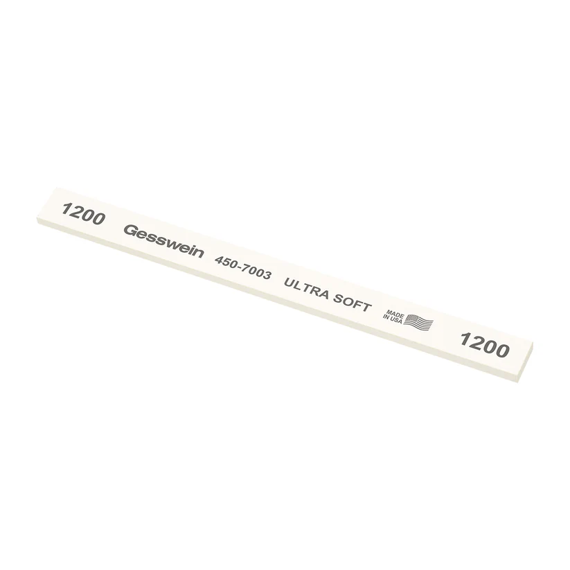 [450-7003] Gesswein® Ultra-Soft Stones - 1/2" x 1/8" x 6", 1200 Grit  (Pkg. of 12)