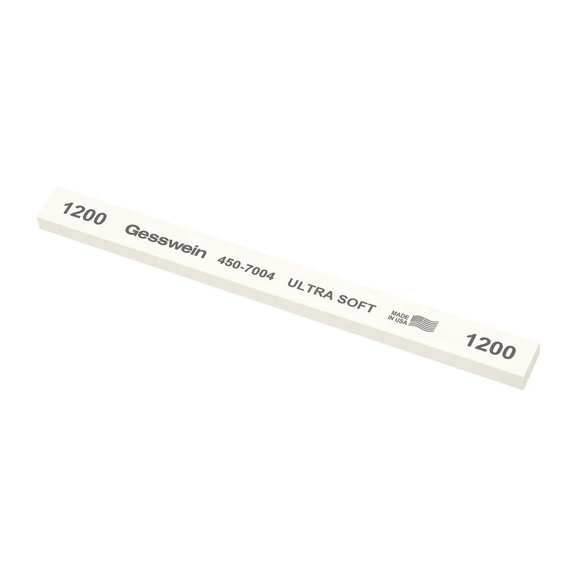 [450-7004] Gesswein® Ultra-Soft Stones - 1/2" x 1/4" x 6", 1200 Grit  (Pkg. of 12)