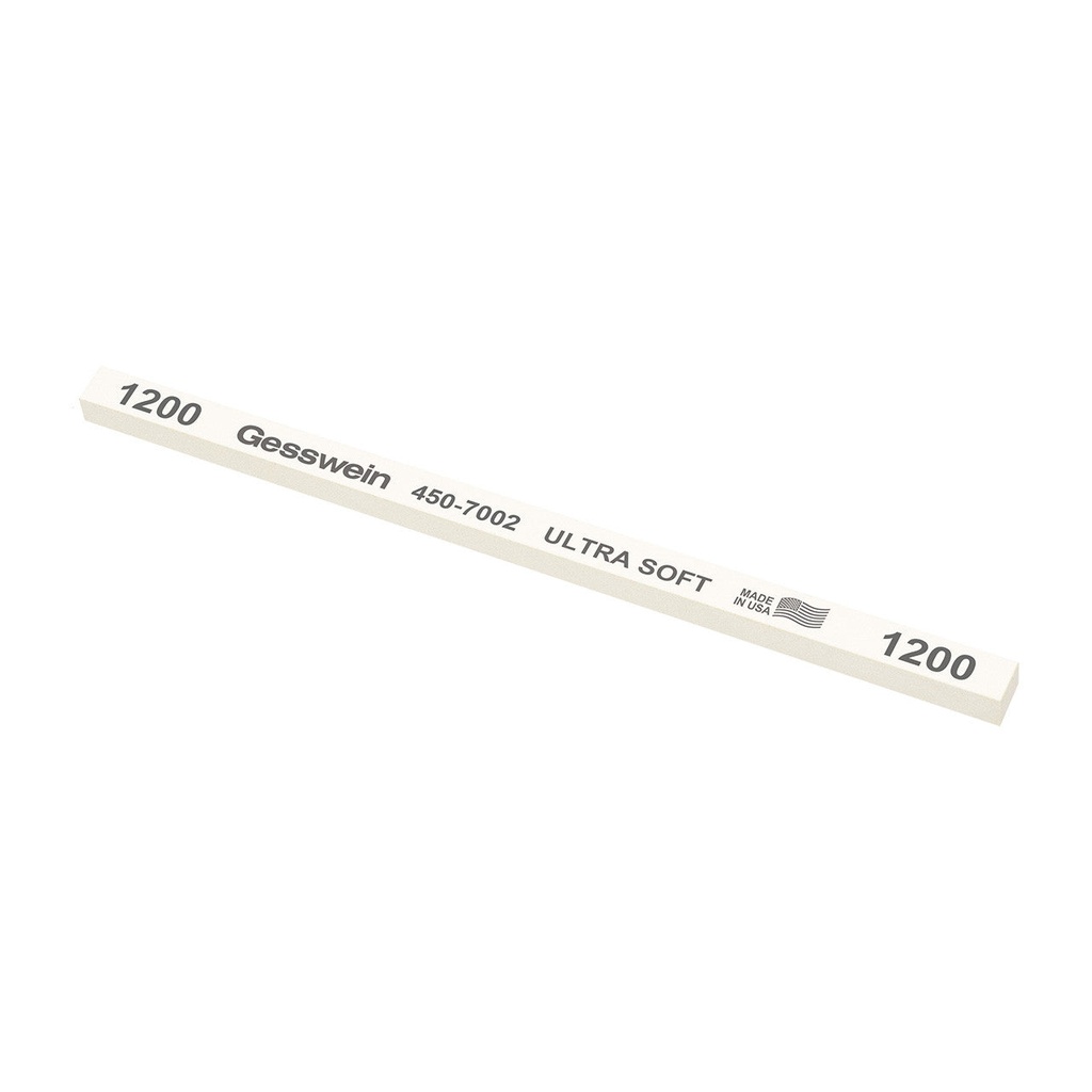 [450-7102] Gesswein® Ultra-Soft Stones - 1/4" x 1/4" x 6", 120 Grit  (Pkg. of 12)