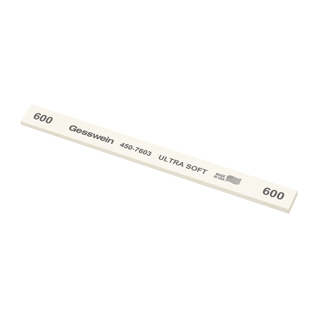 [450-7203] Gesswein® Ultra-Soft Stones - 1/2" x 1/8" x 6", 220 Grit  (Pkg. of 12)