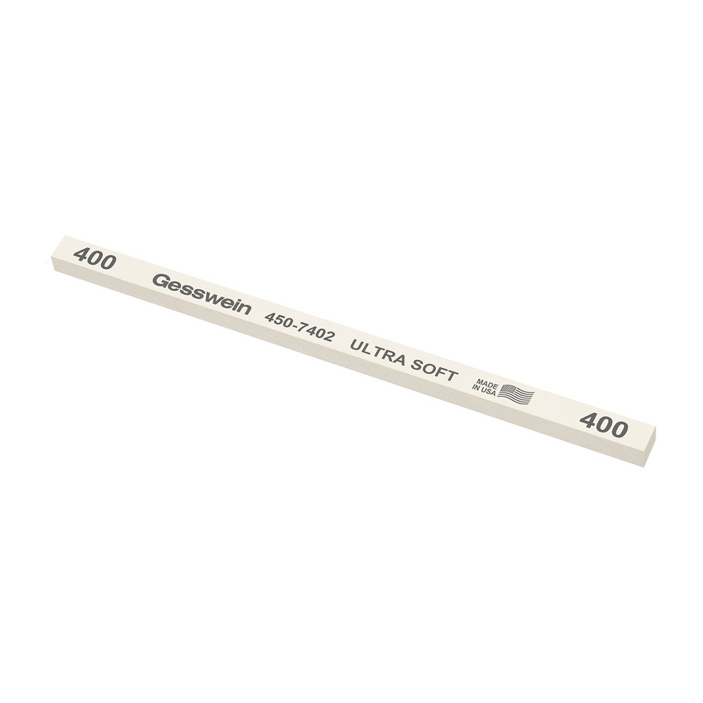 [450-7302] Gesswein® Ultra-Soft Stones - 1/4" x 1/4" x 6", 320 Grit  (Pkg. of 12)