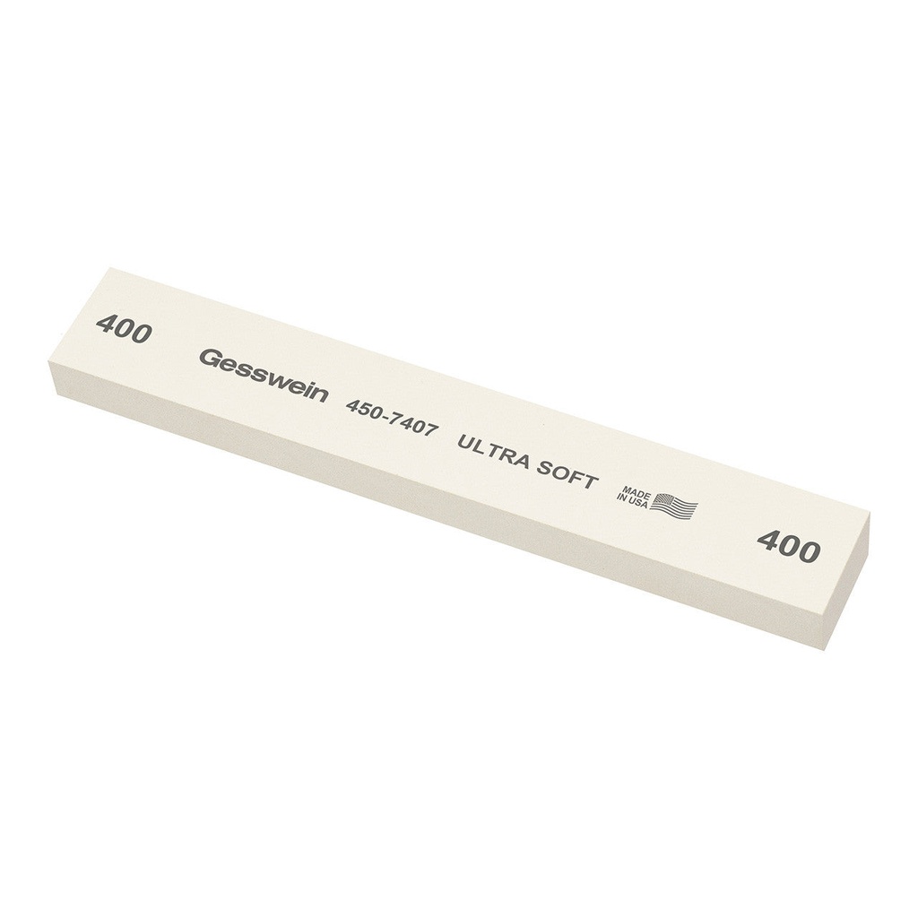 [450-7307] Gesswein® Ultra-Soft Stones - 1" x 1/2" x 6", 320 Grit  (Pkg. of 6)