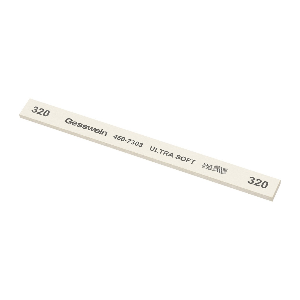 [450-7403] Gesswein® Ultra-Soft Stones - 1/2" x 1/8" x 6", 400 Grit  (Pkg. of 12)