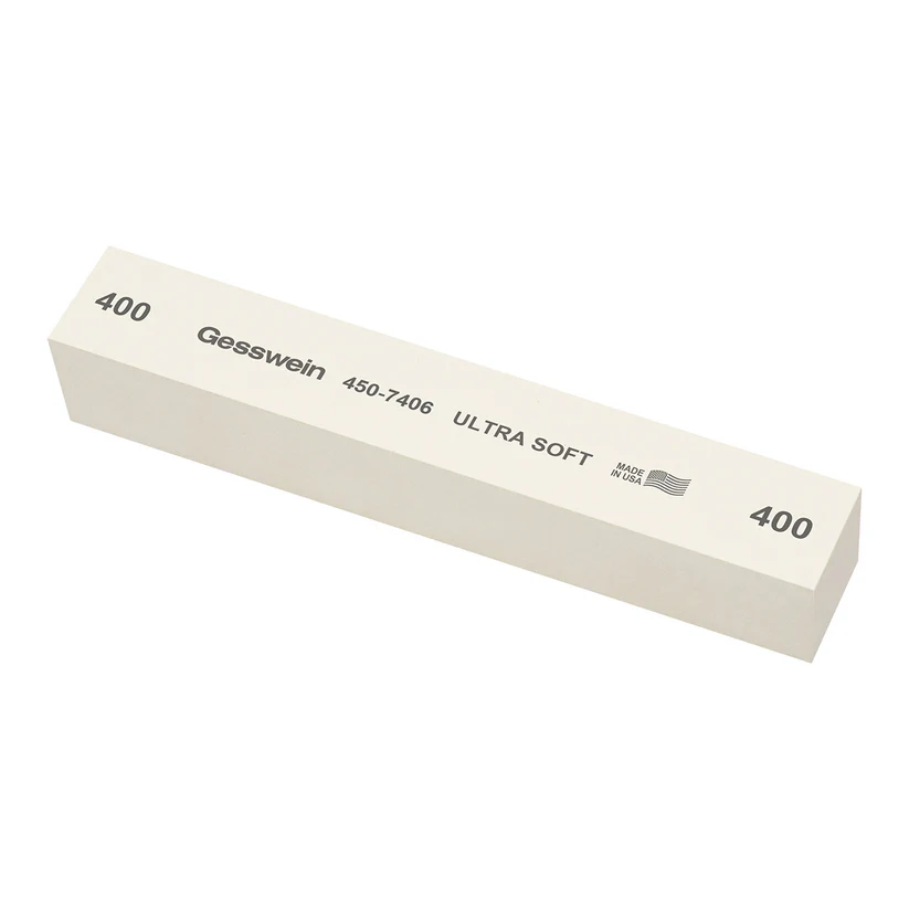 [450-7406] Gesswein® Ultra-Soft Stones - 1" x 1" 6", 400 Grit  (Pkg. of 6)