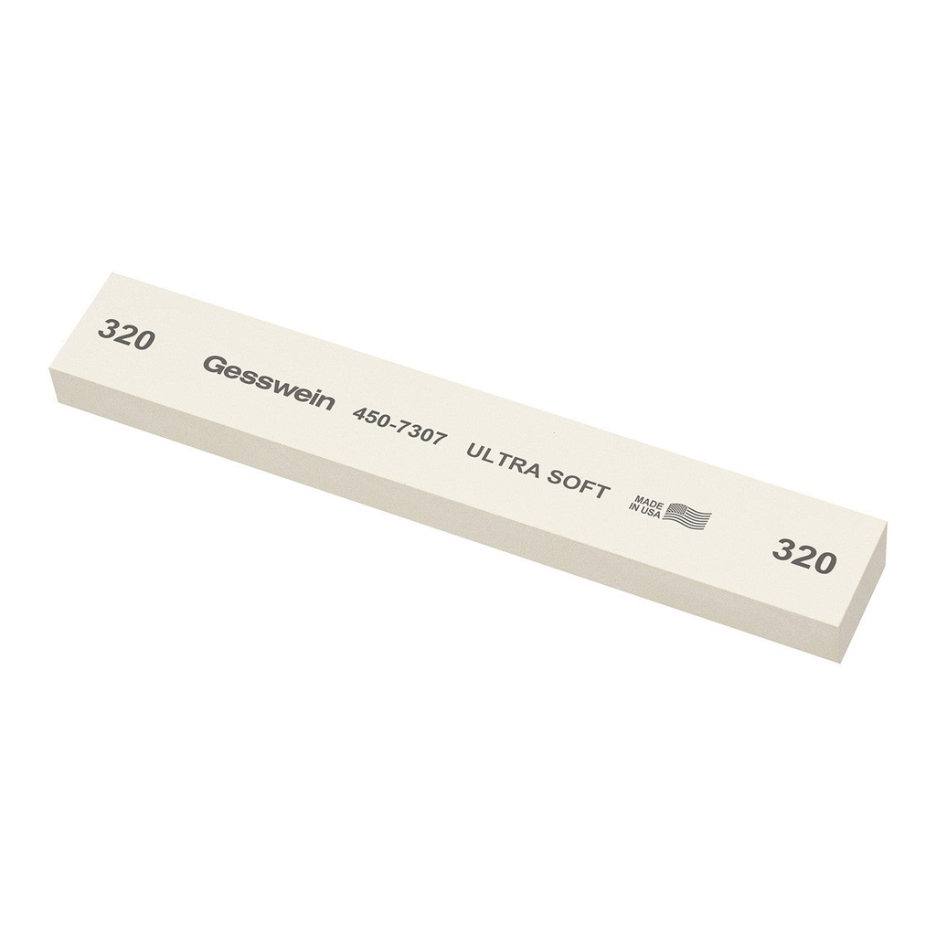 [450-7407] Gesswein® Ultra-Soft Stones - 1" x 1/2" 6", 400 Grit  (Pkg. of 6)