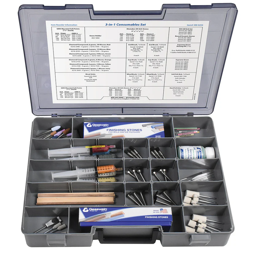 Gesswein® 3-in-1 Consumable Mold Polishing Set