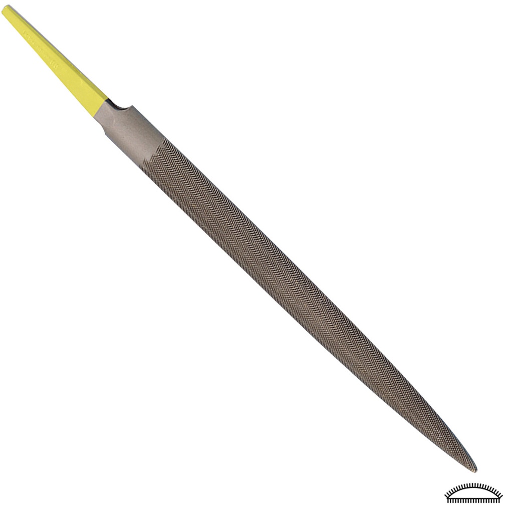 [602-0090] Grobet USA® INOX Half Round Cut 0 File