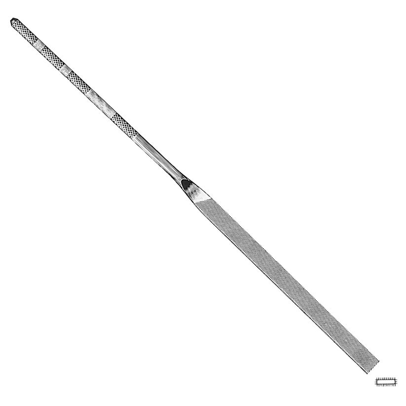 Grobet USA® Equalling 10cm Cut 2 Swiss Pattern Needle File