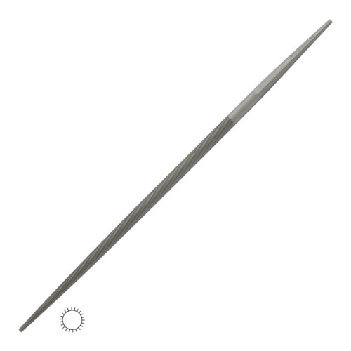 Grobet USA® Round Tapered 4" Cut 4 Swiss Pattern Precision File