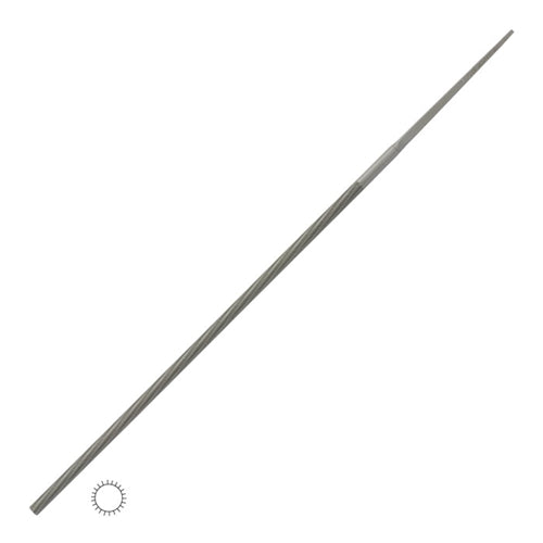 Grobet USA® Round Parallel 6" x 3/32" Cut 0 Swiss Pattern Precision File