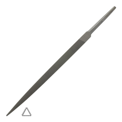 [634-0620] Grobet USA® Three-Square 6" Cut 2 Swiss Pattern Precision File