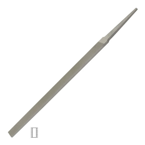 Grobet USA® Pillar Demi-Narrow Cut 0 Swiss Pattern Precision File