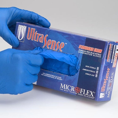 MicroFlex UltraSense Latex-Free Gloves - Large (Box of 100)
