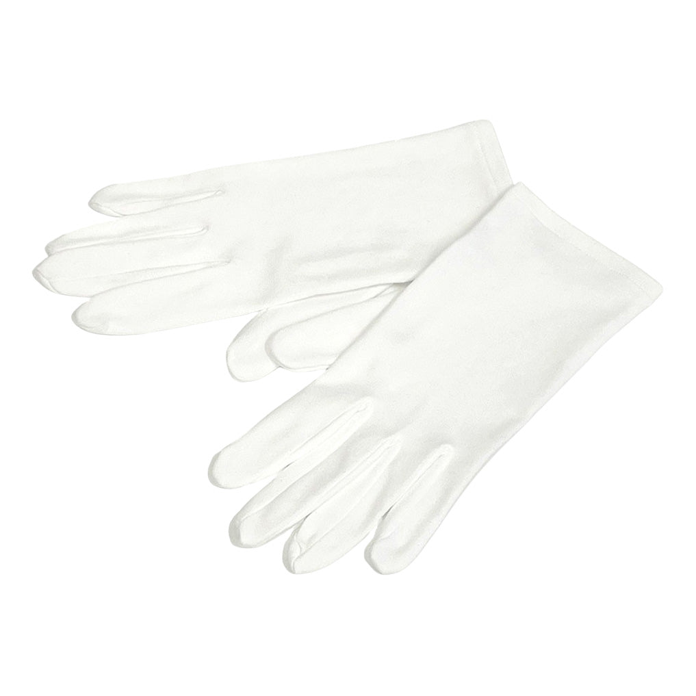 [805-1086] Microfiber White Gloves - Large (1 pair)