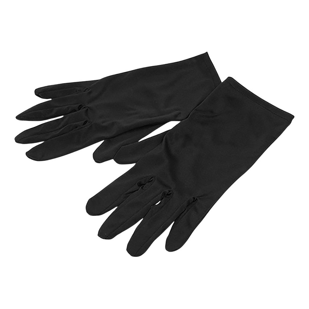 Microfiber Black Gloves - Large (1 pair)