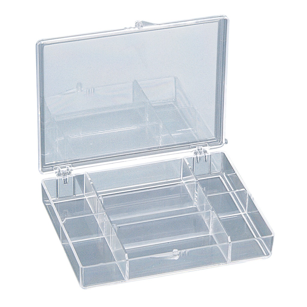 [807-1201] Plastic 7 Compartment Storage Box
