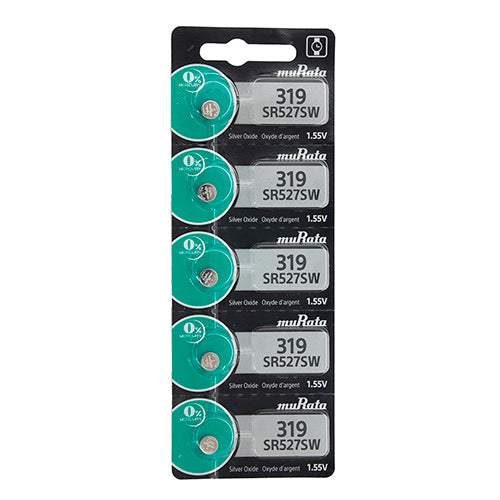 [808-3005] Sony® Murata Silver Oxide Watch Batteries - 319  (Pkg. of 5)