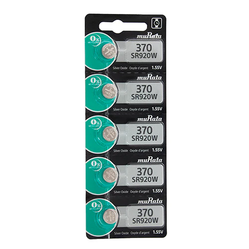 Sony® Murata Silver Oxide Watch Batteries - 370  (Pkg. of 5)