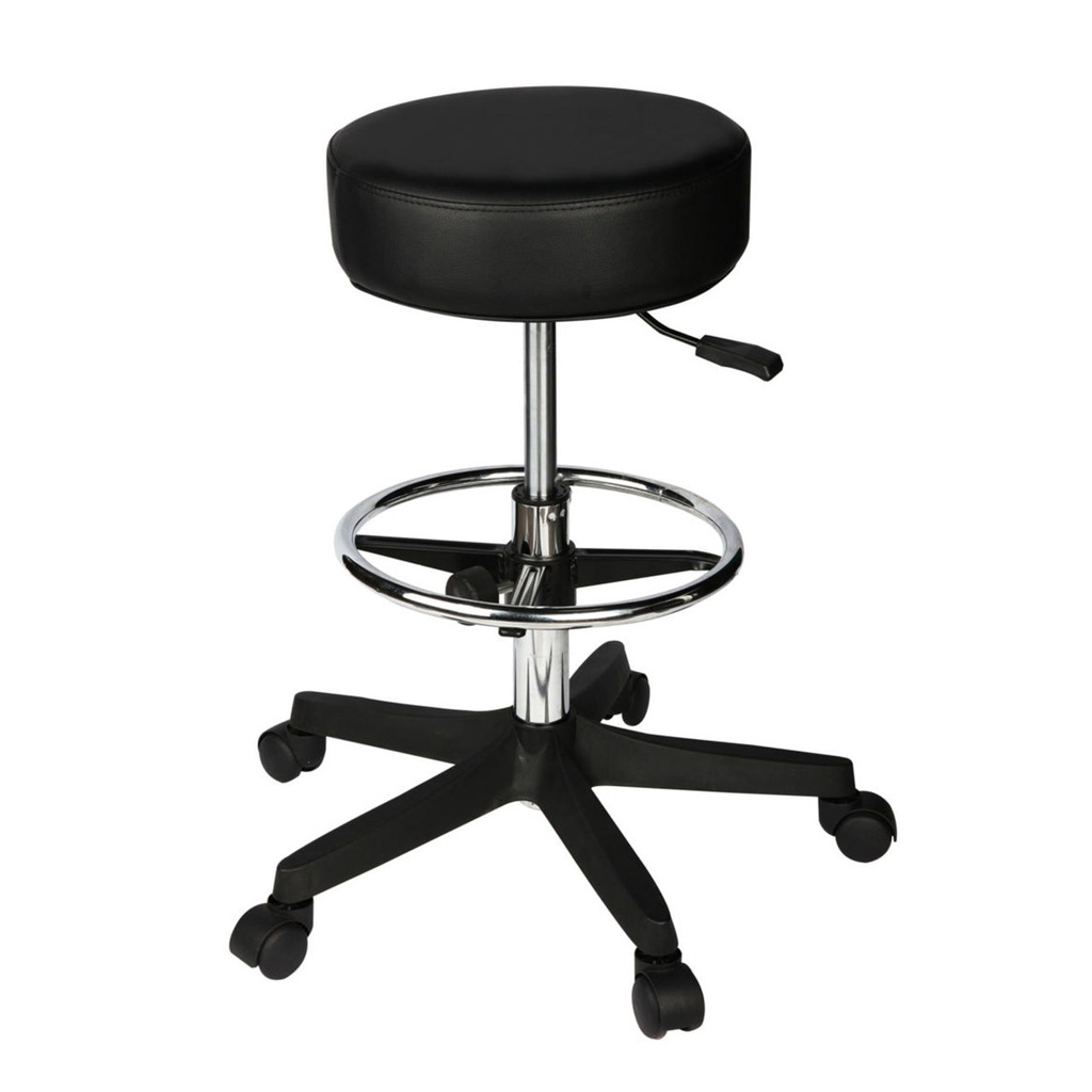 Durston Adjustable Padded Stool with Footrest