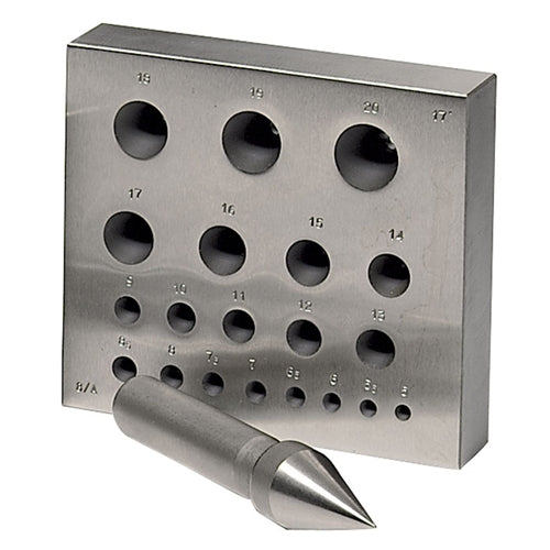 [815-2050] Round 17° Bezel Block & Punch Set