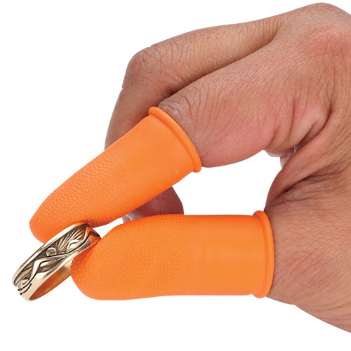 [816-0275] Latex Finger Cots, No-Slip Grip (Pkg. of 100) - Small