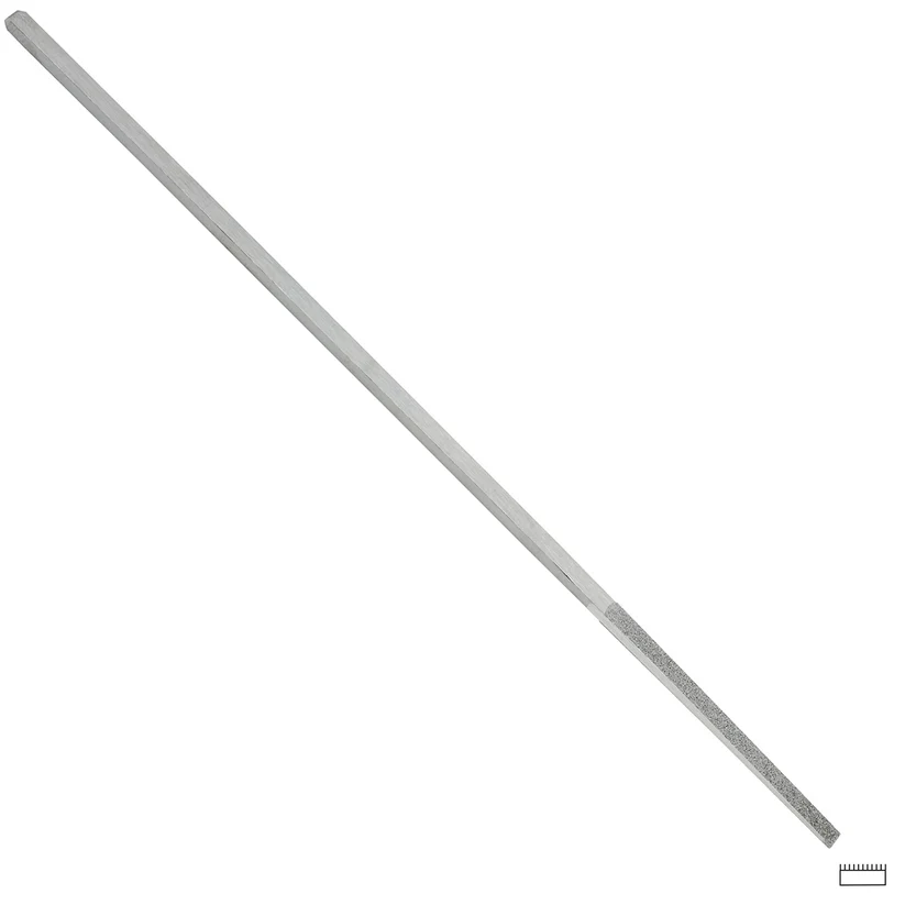 Gesswein® 3mm #120 Grit Tapered Diamond Hand File 1 Side Plated