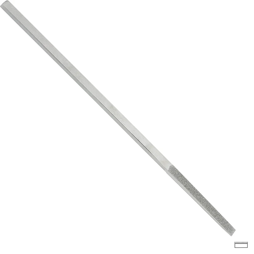 Gesswein® 6mm #240 Grit Tapered Diamond Hand File 1 Side Plated
