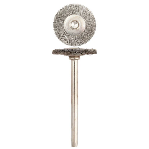 SUPRA® "MM" #731 Stainless 0.005" Wheel Brushes 3mm Shank (Pkg. Of 12)